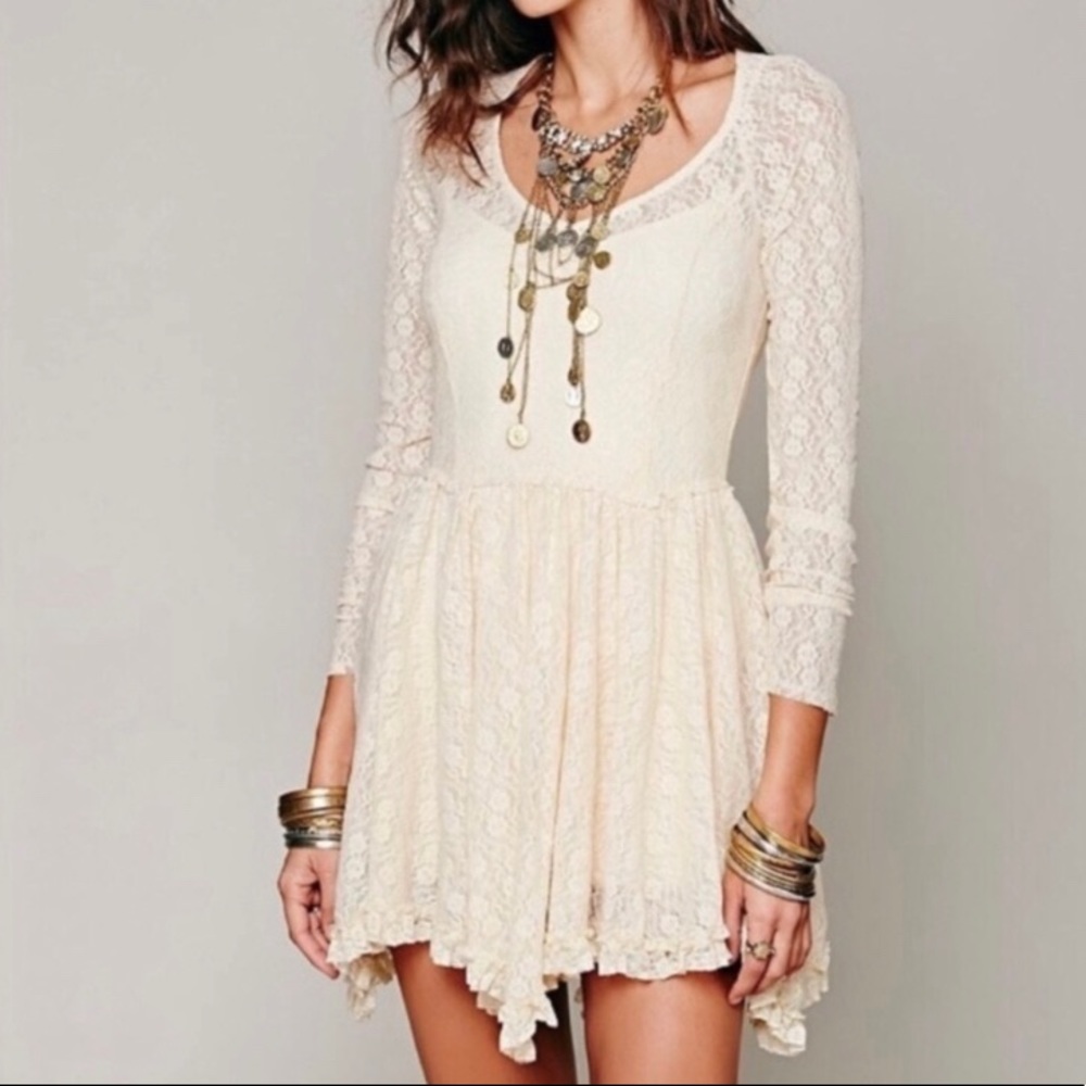 Free people lace dress tags